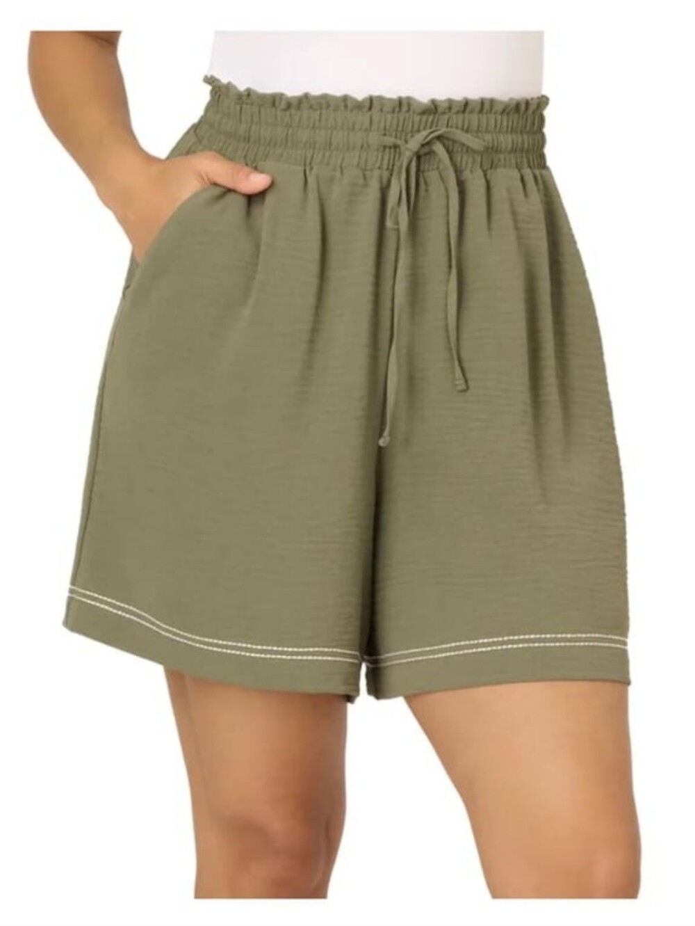 Adrianna Papell Women's Airflow Pull On Short with Pockets